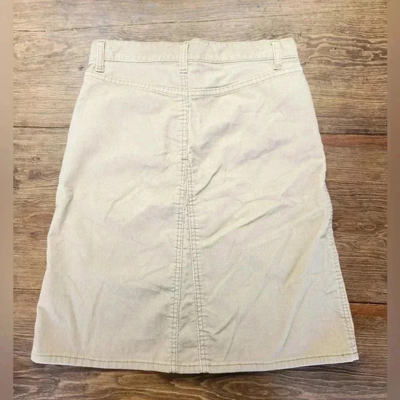 Gap Vintage Like New Women's Jeans Curdoroy Western Style Short Tan Skirt - Picture 2 of 9